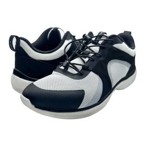 Vionic | Women | Olessa Black White Supportive Athletic Walking Shoes | 9